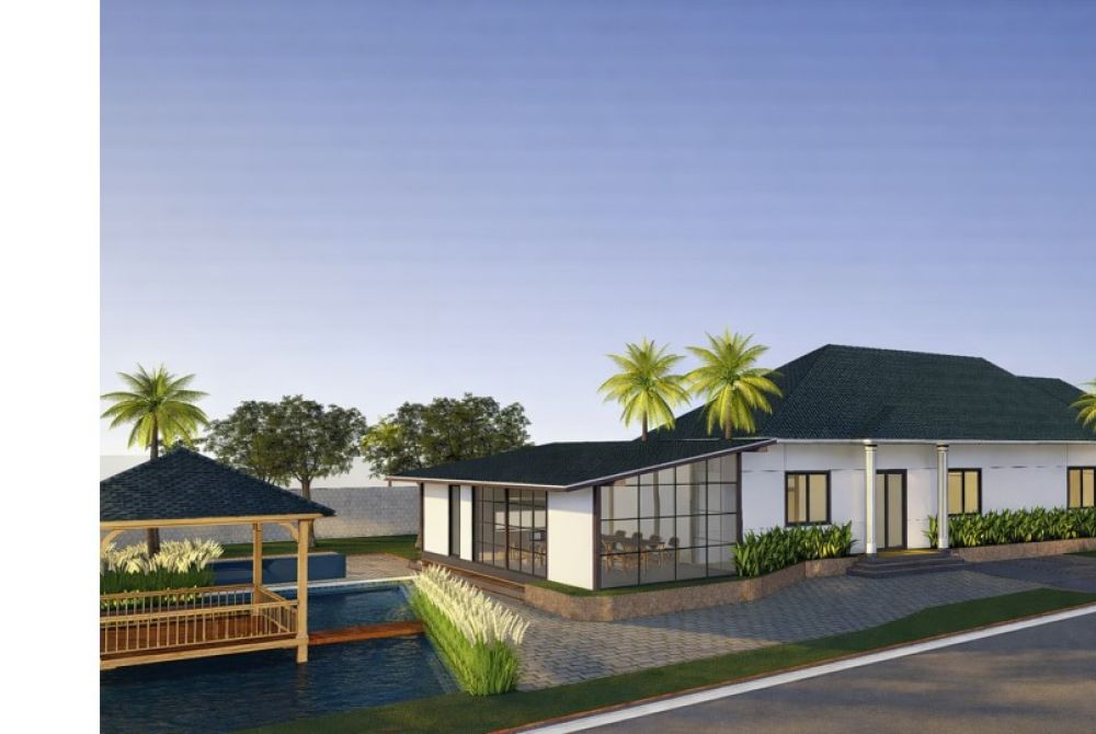 Biệt thự một tầng Long An 1.200 m2