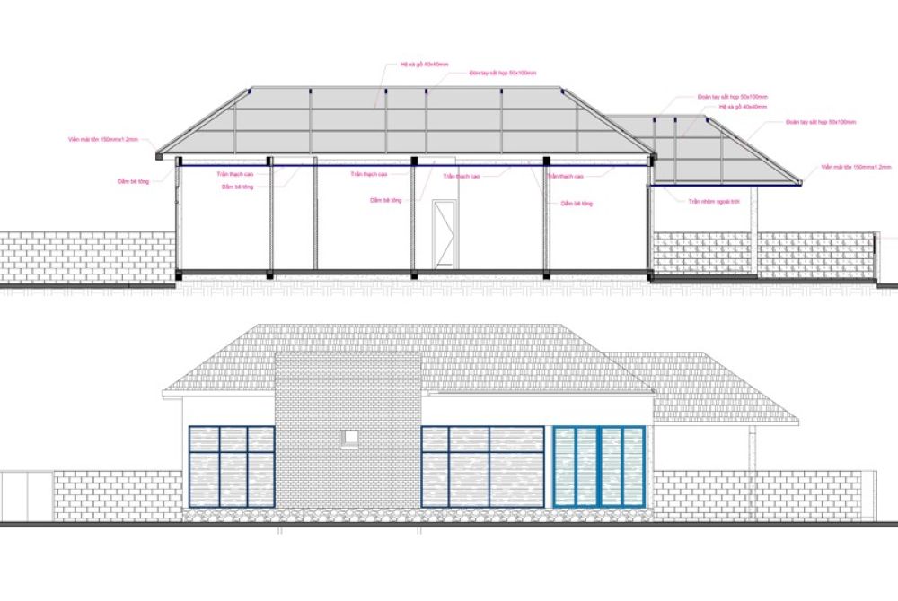Biệt thự một tầng Long An 1.150 m2