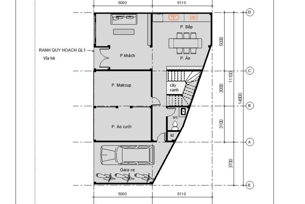 Biệt thự hai tầng Bình Chánh 150 m2